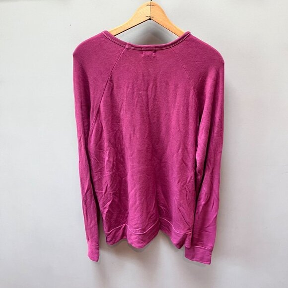 Love this 1 Sundry Loved Berry Pink Graphic Long Sleeve Sweatshirt- Size 2 (Medi - Picture 3 of 4